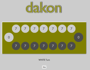 Dakon the game, screen capture